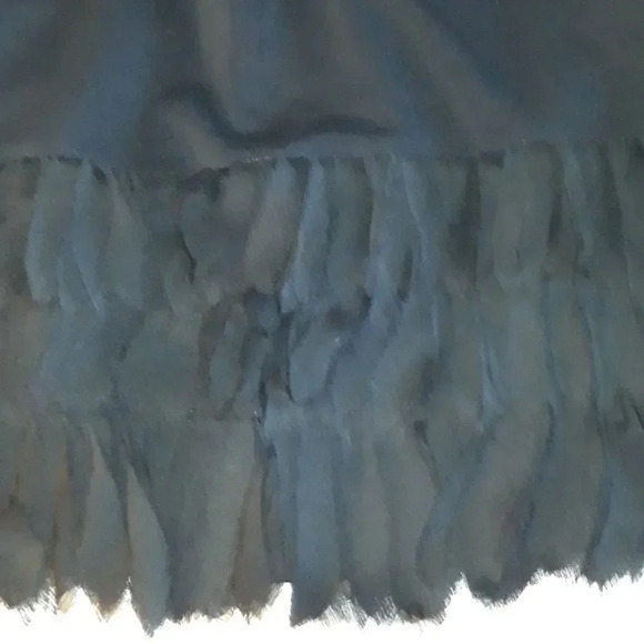 ANN TAYLOR Black Feather Mini Skirt 4P - Picture 4 of 6